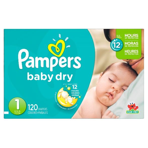 Pampers baby best sale dry 1