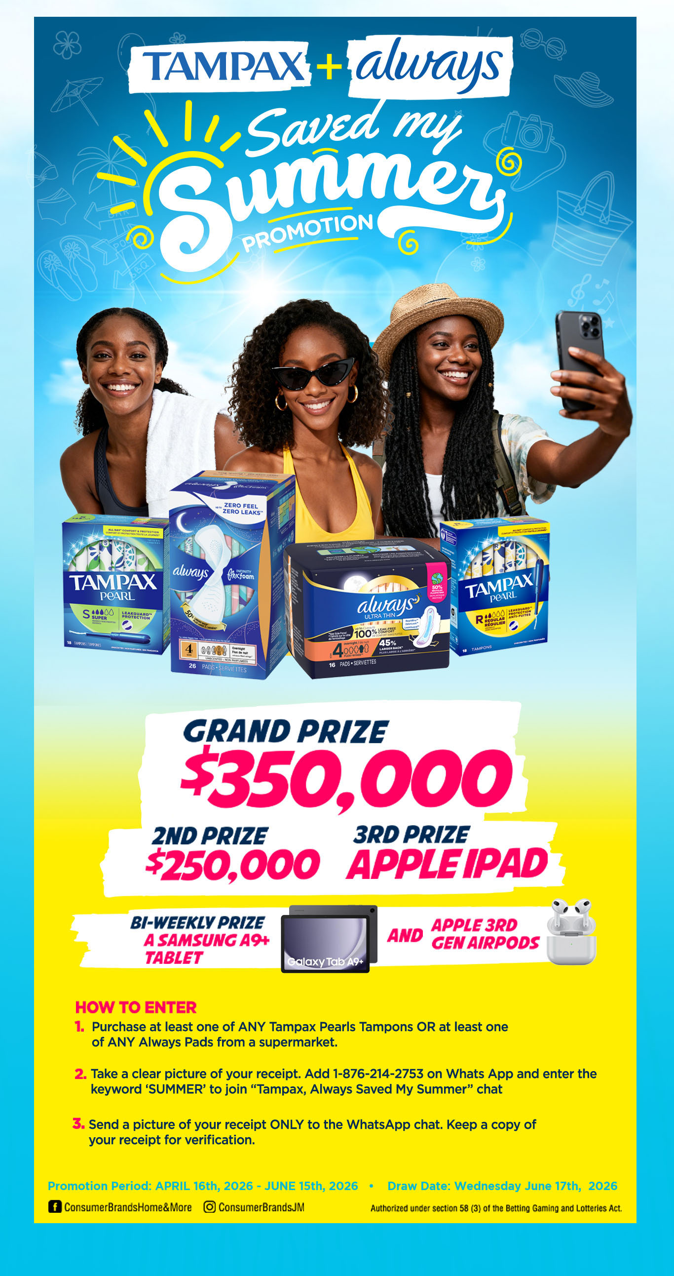 Save My Summer promo Landing page v3